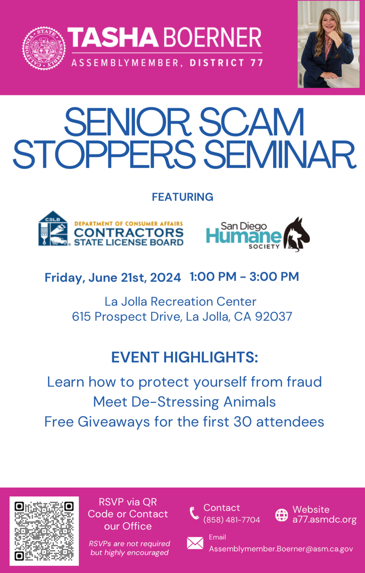 ad77 senior scam stopper event