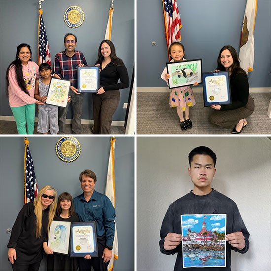 Earth Day Youth Art Contest winners