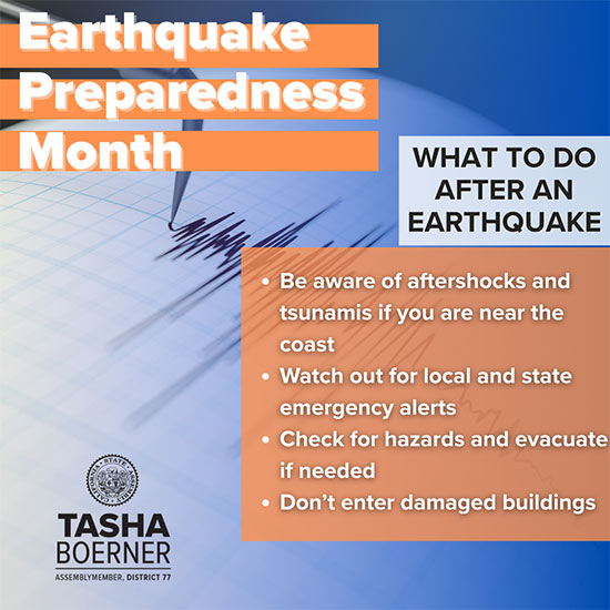 Earthquake Preparedness Month: What to do after an earthquake