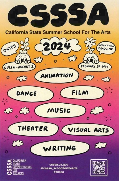 California State Summer School for the Arts is Accepting Applications for their Summer Session!