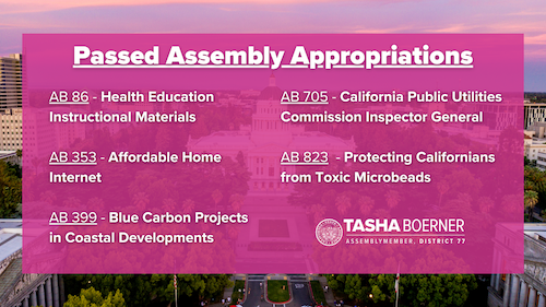ad77 boerner Bills That Passed Assembly Appropriations