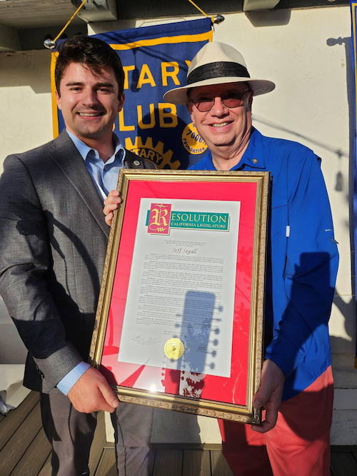 ad77 Carlsbad Hi-Noon Rotary Club - Jeff Segal's Retirement