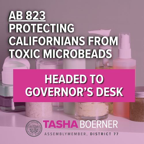 Assemblymember Boerner ab 823 plastic microbeads