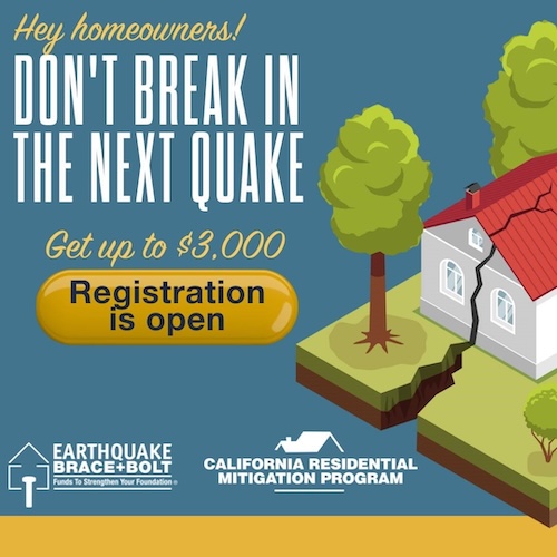 Assemblymember Boerner Earthquake Brace and Bolt Program