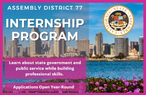 Assembly District 77: Internship Program