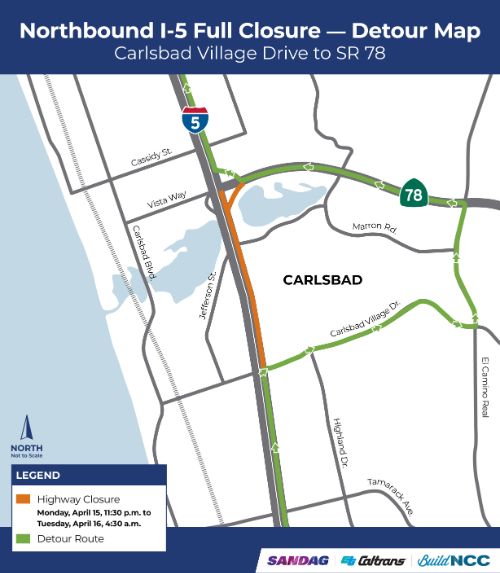 ad77 Northbound I-5 Full Closure