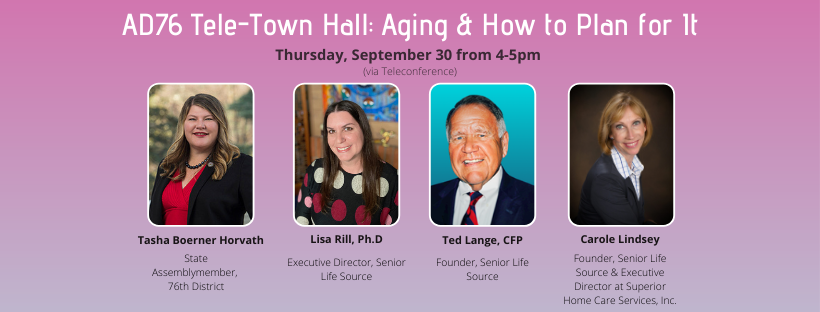 Tele-Town Hall Aging & How to Plan for It