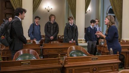 Pacific Ridge High School Visit to the Assembly Floor