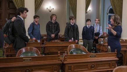 Pacific Ridge High School Visit to the Assembly Floor