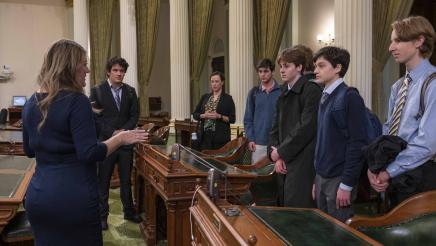 Pacific Ridge High School Visit to the Assembly Floor