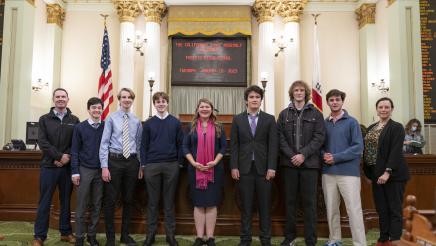 Pacific Ridge High School Visit to the Assembly Floor