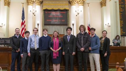 Pacific Ridge High School Visit to the Assembly Floor