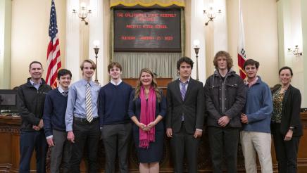 Pacific Ridge High School Visit to the Assembly Floor