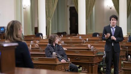 Pacific Ridge High School Visit to the Assembly Floor