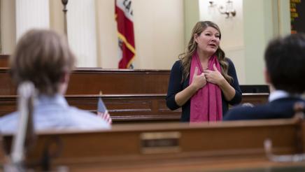 Pacific Ridge High School Visit to the Assembly Floor