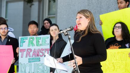 AB 610 Student Transit Funding Rally
