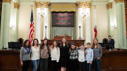 Flora Vista Elementary School Visit to the Assembly