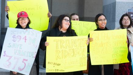 AB 610 Student Transit Funding Rally