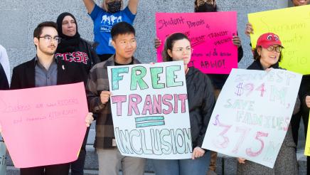 AB 610 Student Transit Funding Rally