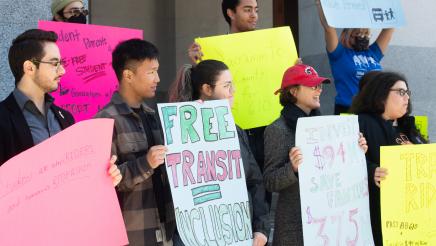 AB 610 Student Transit Funding Rally