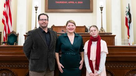 Assemblymember Boerner Hosts Guests on the Floor