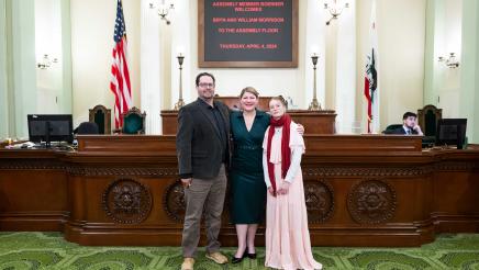 Assemblymember Boerner Hosts Guests on the Floor