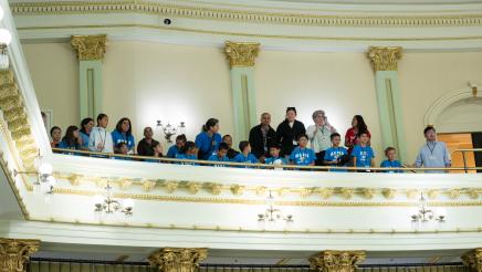 Mission Bay Montessori Academy Visit to Assembly Floor