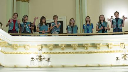 ACR 159 Girl Scouts on the Assembly Floor