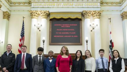 Pacific Ridge Student Visit To Assembly