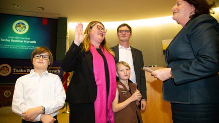 Assemblymember Boerner Horvath Swearing in